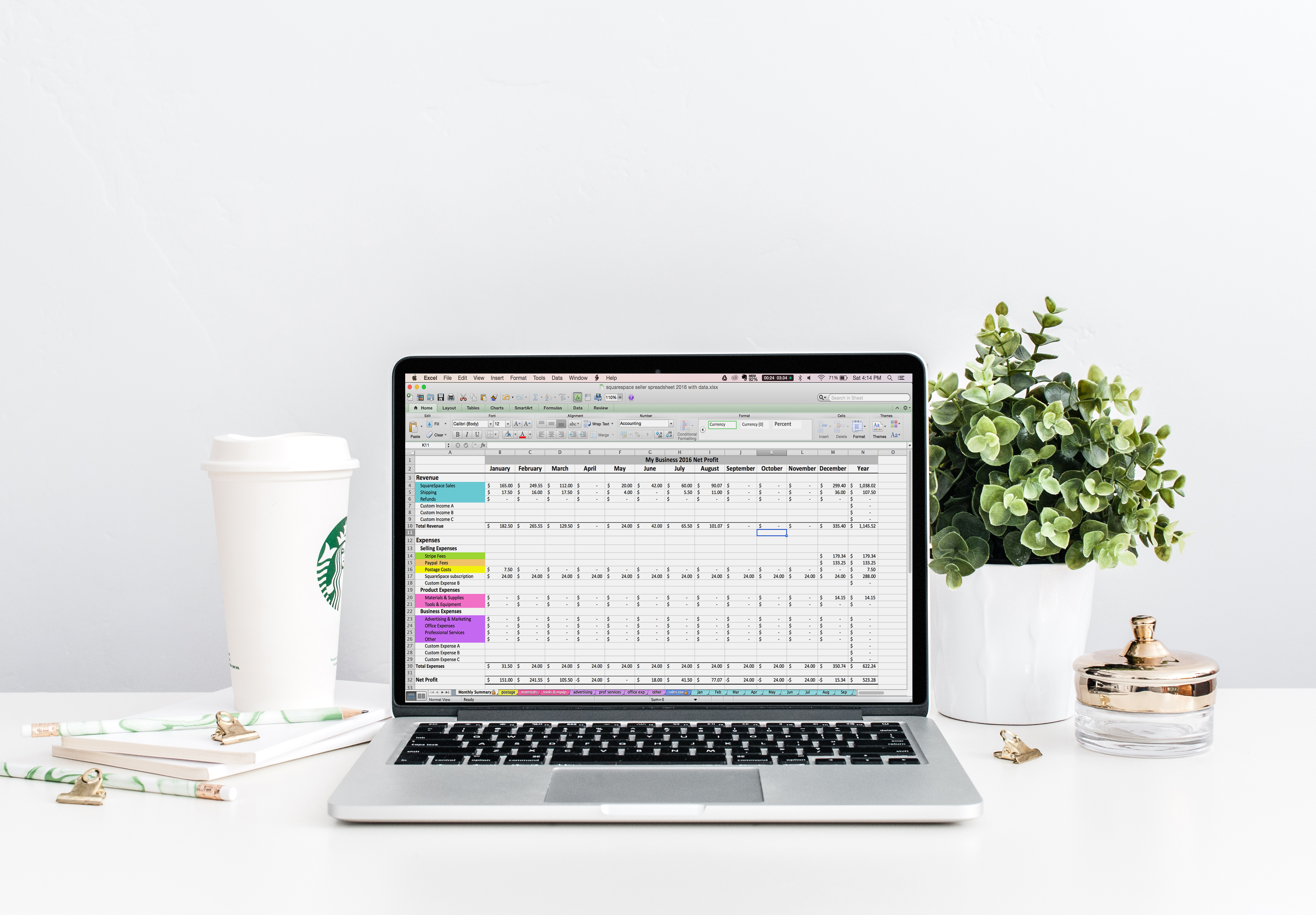 etsy seller spreadsheet